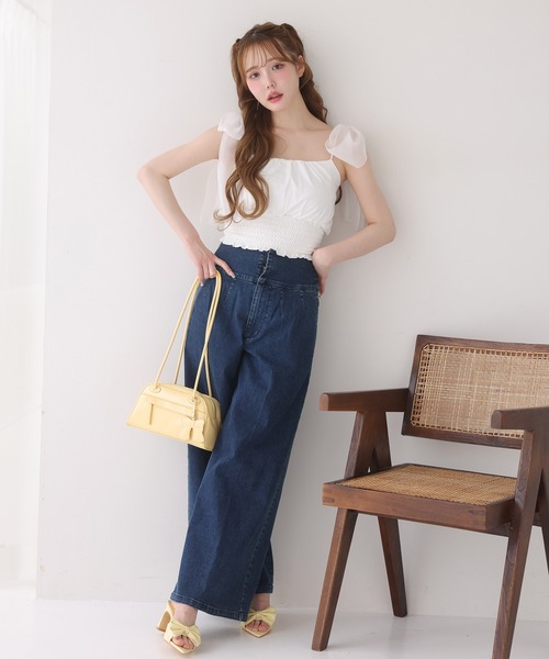 one after another NICE CLAUP(ワンアフターアナザーナイスクラップ)の「ビッグリボンポインテッドサンダル(サンダル・レディース・ブラック/イエロー/ホワイト・L/M/S)」の13枚目の写真