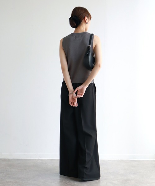 NOGLE(ノグル)の「【NOGLE/ノグル】ジップアップノースリー(その他トップス・レディース・チャコール/アイボリー/グレー/ブラック・FREE)」の21枚目の写真