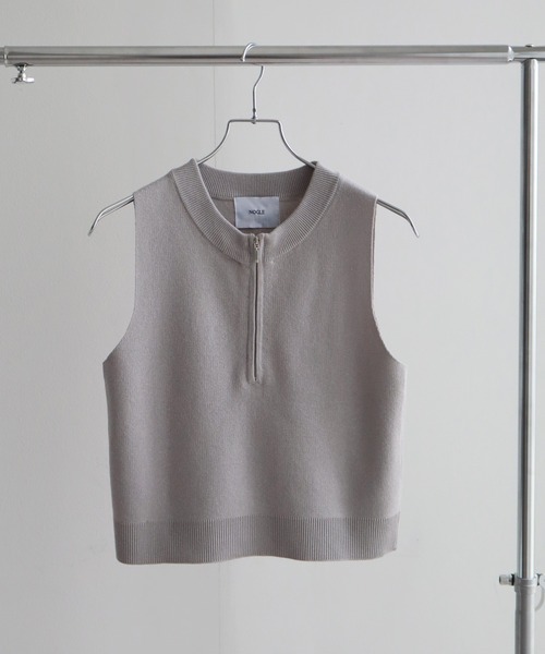 NOGLE(ノグル)の「【NOGLE/ノグル】ジップアップノースリー(その他トップス・レディース・チャコール/アイボリー/グレー/ブラック・FREE)」の13枚目の写真