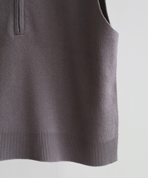 NOGLE(ノグル)の「【NOGLE/ノグル】ジップアップノースリー(その他トップス・レディース・チャコール/アイボリー/グレー/ブラック・FREE)」の5枚目の写真