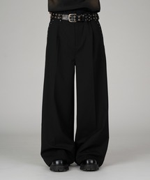 【新色追加】Studs Design Baggy Slacks/ スタッズデザインバギースラックス