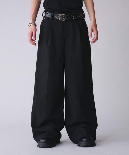 人気のクリスマスアイテムがいっぱい！ Design 新色追加】Studs Baggy スタッズデザインバギー Slacks/ パンツ