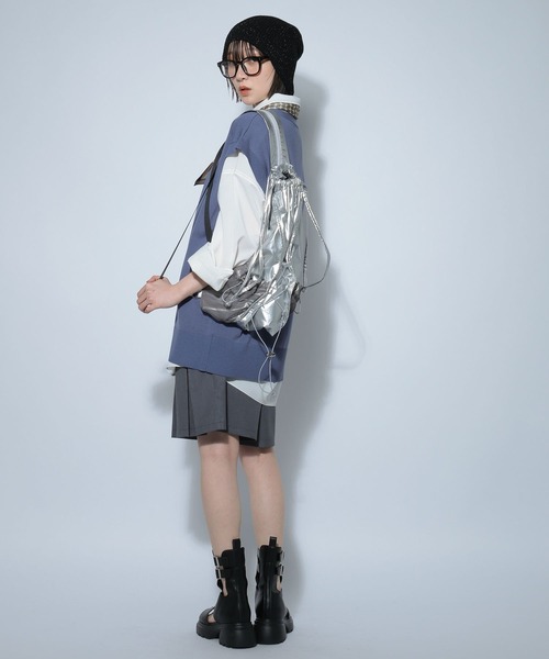PAGEBOY(ページボーイ)の「Vネックニットベスト(カーディガン/ボレロ・レディース・ブラック/オフホワイト/ブルー系その他・FREE)」の22枚目の写真