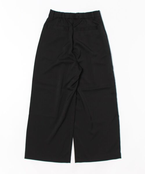 REAL CUBE（リアルキューブ）の「タックウエストワイドパンツ（その他パンツ・レディース・ブラック/モカ/カーキ・M）」の4枚目の写真