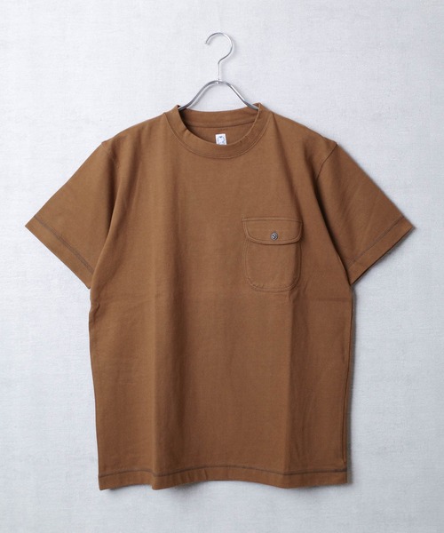 KATO`（カトー）の「【KATO'/カトー】181 フラップポケット Tシャツ BC812731（Tシャツ/カットソー・メンズ・ホワイト/ネイビー/キナリ/ベージュ/ブラウン/ライトグレー/カーキ/レッド・MEDIUM/SMALL/X-LARGE/LARGE）」の5枚目の写真