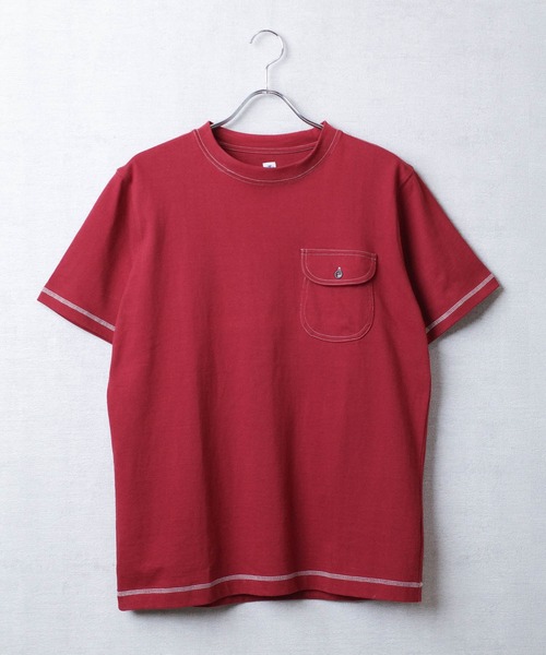 KATO`（カトー）の「【KATO'/カトー】181 フラップポケット Tシャツ BC812731（Tシャツ/カットソー・メンズ・ホワイト/ネイビー/キナリ/ベージュ/ブラウン/ライトグレー/カーキ/レッド・MEDIUM/SMALL/X-LARGE/LARGE）」の8枚目の写真