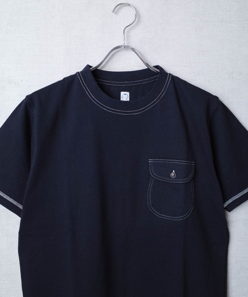 KATO`（カトー）の「【KATO'/カトー】181 フラップポケット Tシャツ BC812731（Tシャツ/カットソー・メンズ・ホワイト/ネイビー/キナリ/ベージュ/ブラウン/ライトグレー/カーキ/レッド・MEDIUM/SMALL/X-LARGE/LARGE）」の10枚目の写真