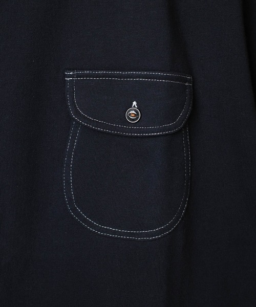 KATO`（カトー）の「【KATO'/カトー】181 フラップポケット Tシャツ BC812731（Tシャツ/カットソー・メンズ・ホワイト/ネイビー/キナリ/ベージュ/ブラウン/ライトグレー/カーキ/レッド・MEDIUM/SMALL/X-LARGE/LARGE）」の14枚目の写真