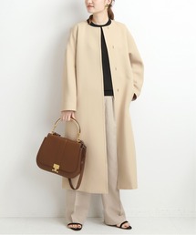 ■美品◆ヴェルメイユパーイエナ◆mosser ノーカラーコート VERMEIL par iena（ヴェルメイユパーイエナ）の「mosser ノー