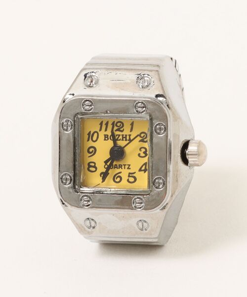 Burner（バーナー）の「【OKUOKU　0909】watch ring 指輪時計　フリーサイズ oku-ring-g2（リング・メンズ・ゴールド系その他/レオパード/ピンクゴールド/シルバー系その他/ホワイト系その他4/ブラック系その他4/パープル系その他4/ピンク系その他5/シルバー系その他2/ゴールド系その他2/シルバー系1/シルバー系2/ゴールド系/ゴールド系1/ゴールド系2/ゴールド系3/ゴールド系4/ゴールド系5/ゴールド系6/ゴールド系7/ゴールド系8/シルバー/ブラック系その他2/ゴールド系その他3/ブラック系その他/ホワイト系その他2/ローズ/ホワイト系その他/シルバー系その他3/ブルー系その他/ピンク系その他2/ピンク系その他3/グリーン系その他/グリーン系その他2/ピンク系その他4/コバルトブルー/パープル系その他/レッド系その他/パープル系その他2/ホワイト系その他3/イエロー系その他3/レッド系その他3/レッド系その他2/イエロー系その他2/パープル系その他3/ブラック系その他3/ピンク系その他/イエロー系その他/ブルー系その他2/ブルー系その他3/ブルー系その他4/ブルー系その他5/マルチ・FREE）」の21枚目の写真