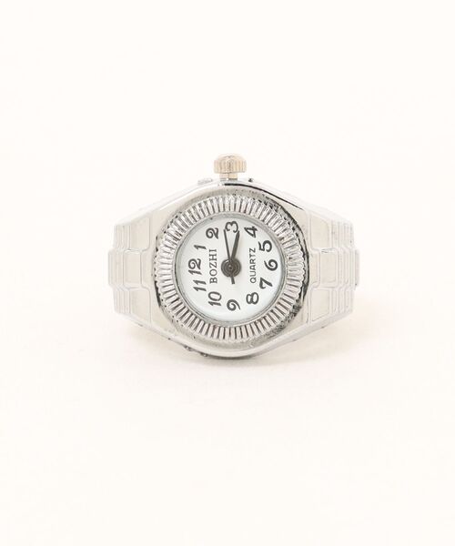 Burner（バーナー）の「【OKUOKU　0909】watch ring 指輪時計　フリーサイズ oku-ring-g2（リング・メンズ・ゴールド系その他/レオパード/ピンクゴールド/シルバー系その他/ホワイト系その他4/ブラック系その他4/パープル系その他4/ピンク系その他5/シルバー系その他2/ゴールド系その他2/シルバー系1/シルバー系2/ゴールド系/ゴールド系1/ゴールド系2/ゴールド系3/ゴールド系4/ゴールド系5/ゴールド系6/ゴールド系7/ゴールド系8/シルバー/ブラック系その他2/ゴールド系その他3/ブラック系その他/ホワイト系その他2/ローズ/ホワイト系その他/シルバー系その他3/ブルー系その他/ピンク系その他2/ピンク系その他3/グリーン系その他/グリーン系その他2/ピンク系その他4/コバルトブルー/パープル系その他/レッド系その他/パープル系その他2/ホワイト系その他3/イエロー系その他3/レッド系その他3/レッド系その他2/イエロー系その他2/パープル系その他3/ブラック系その他3/ピンク系その他/イエロー系その他/ブルー系その他2/ブルー系その他3/ブルー系その他4/ブルー系その他5/マルチ・FREE）」の2枚目の写真