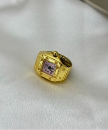 【OKUOKU 0909】watch ring 指輪時計 フリーサイズ oku-ring-g2【RBTS】