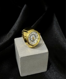 【OKUOKU　0909】watch ring 指輪時計　フリーサイズ oku-ring-g2【RBTS】