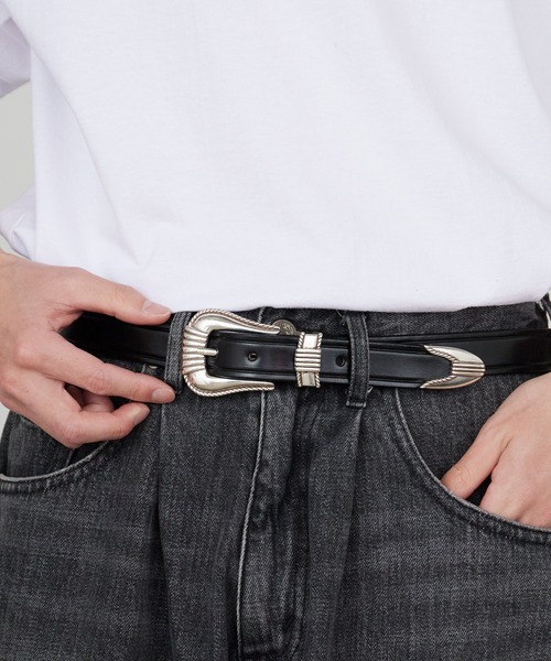 TORY LEATHER/トリーレザー 3-PIECE SILVER BUCKLE BELTS ベルト 2026