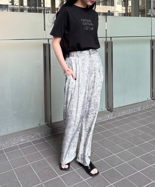 &g'aime】リピートロゴプリントTシャツ Repeat Logo Tee（T