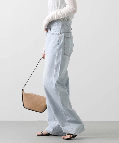 NEEDBY heritage ライトブルーワイドデニムパンツ セール】NEEDBYワイドデニム（デニムパンツ）｜NEEDBY