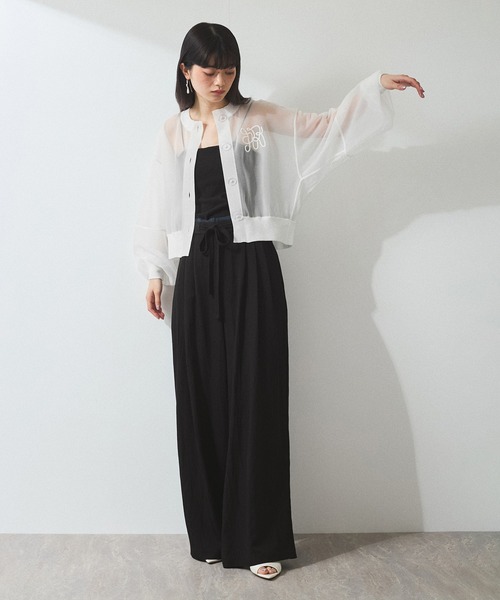 美品 アダムエロペ 2,3万 サロペットパンツ ワイドパンツ