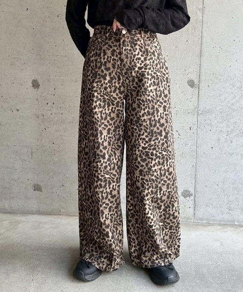merrylatte(メリーラテ)の「レオパードルーズパンツ(その他パンツ・レディース・レオパード・FREE)」の1枚目の写真
