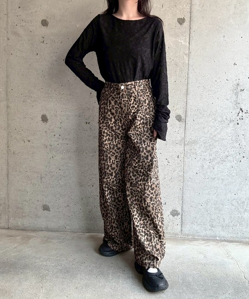 merrylatte(メリーラテ)の「レオパードルーズパンツ(その他パンツ・レディース・レオパード・FREE)」の12枚目の写真