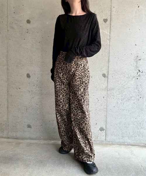 merrylatte(メリーラテ)の「レオパードルーズパンツ(その他パンツ・レディース・レオパード・FREE)」の11枚目の写真