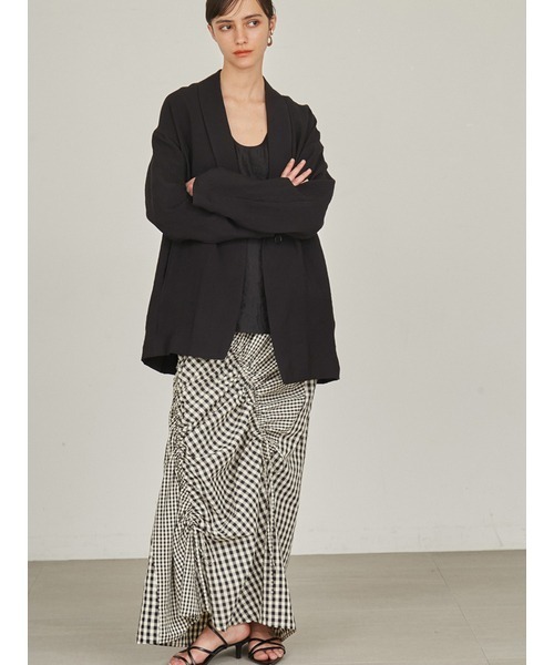 styling/（スタイリング）の「【セットアップ対応】バックサテンジャケット（その他アウター・レディース・ブラック/アイボリー/ライム・1/0）」の8枚目の写真