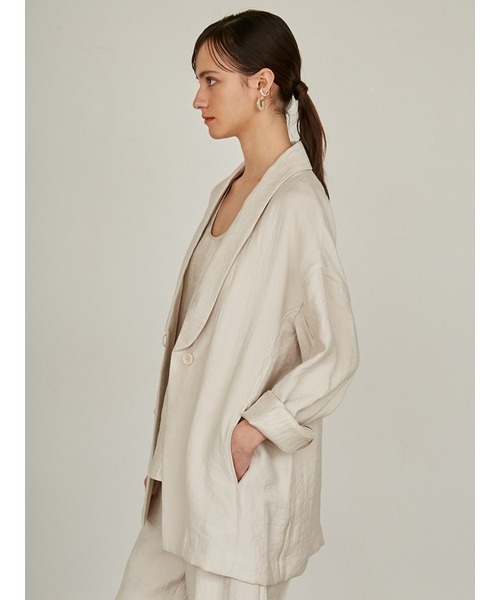 styling/（スタイリング）の「【セットアップ対応】バックサテンジャケット（その他アウター・レディース・ブラック/アイボリー/ライム・1/0）」の11枚目の写真