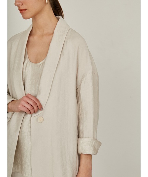 styling/（スタイリング）の「【セットアップ対応】バックサテンジャケット（その他アウター・レディース・ブラック/アイボリー/ライム・1/0）」の12枚目の写真