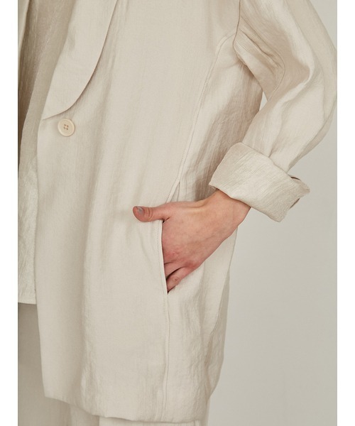 styling/（スタイリング）の「【セットアップ対応】バックサテンジャケット（その他アウター・レディース・ブラック/アイボリー/ライム・1/0）」の13枚目の写真