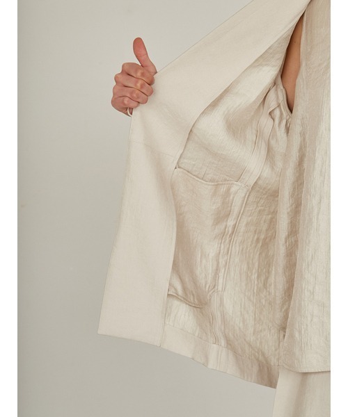 styling/（スタイリング）の「【セットアップ対応】バックサテンジャケット（その他アウター・レディース・ブラック/アイボリー/ライム・1/0）」の15枚目の写真