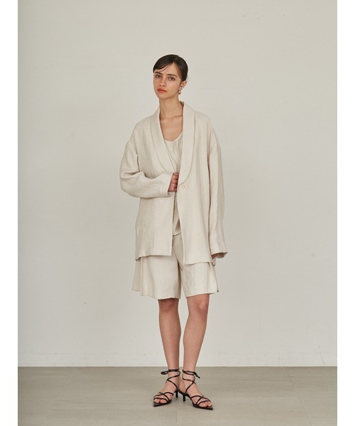 styling/（スタイリング）の「【セットアップ対応】バックサテンジャケット（その他アウター・レディース・ブラック/アイボリー/ライム・1/0）」の5枚目の写真