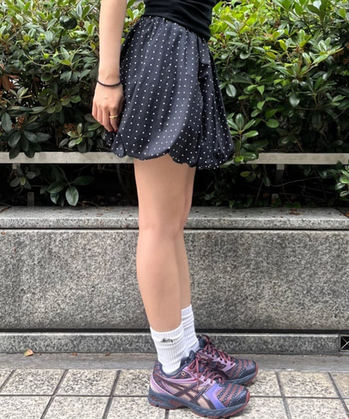 Oriens JOURNAL STANDARD(オリエンス ジャーナルスタンダード)の「バルーンドット ミニスカート(スカート・レディース・ホワイト/ネイビー・FREE)」の11枚目の写真