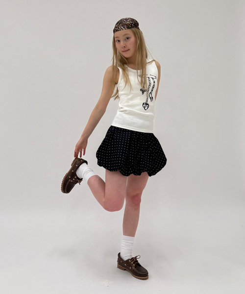 Oriens JOURNAL STANDARD(オリエンス ジャーナルスタンダード)の「バルーンドット ミニスカート(スカート・レディース・ホワイト/ネイビー・FREE)」の13枚目の写真