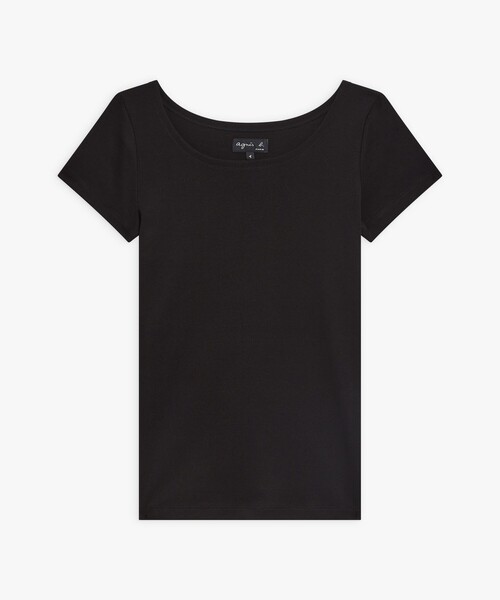 agnes b.(アニエスベー)の「コットン 半袖 Tシャツ "Le Chic"(Tシャツ/カットソー・レディース・ブラック・1/2/3)」の1枚目の写真