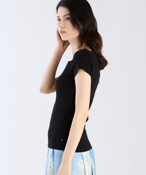 agnes b.(アニエスベー)の「コットン 半袖 Tシャツ "Le Chic"(Tシャツ/カットソー・レディース・ブラック・1/2/3)」の3枚目の写真