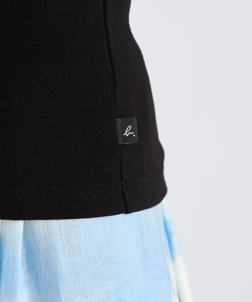 agnes b.(アニエスベー)の「コットン 半袖 Tシャツ "Le Chic"(Tシャツ/カットソー・レディース・ブラック・1/2/3)」の6枚目の写真