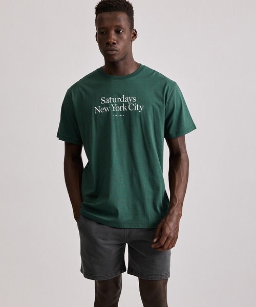 Saturdays NYC(サタデーズ ニューヨークシティ )の「Miller Standard SS Tee(Tシャツ/カットソー・メンズ・パープル/グリーン・L/M/S/XL/X-SMALL/XXL)」の19枚目の写真