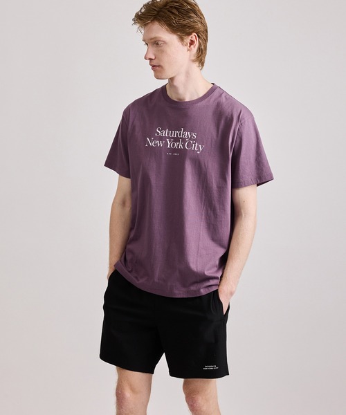 Saturdays NYC(サタデーズ ニューヨークシティ )の「Miller Standard SS Tee(Tシャツ/カットソー・メンズ・パープル/グリーン・L/M/S/XL/X-SMALL/XXL)」の15枚目の写真