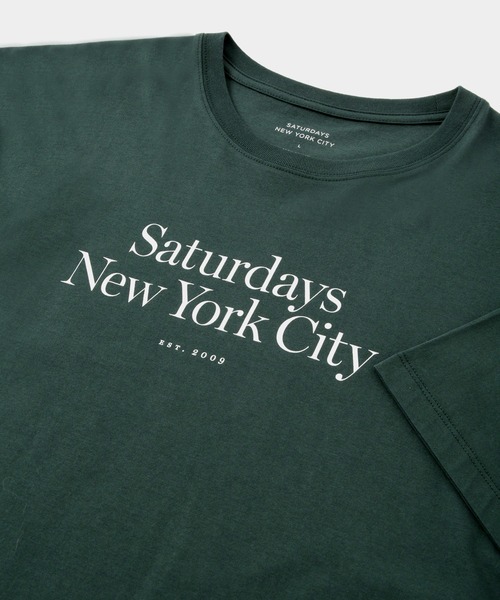 Saturdays NYC(サタデーズ ニューヨークシティ )の「Miller Standard SS Tee(Tシャツ/カットソー・メンズ・パープル/グリーン・L/M/S/XL/X-SMALL/XXL)」の8枚目の写真