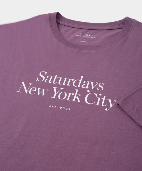 Saturdays NYC(サタデーズ ニューヨークシティ )の「Miller Standard SS Tee(Tシャツ/カットソー・メンズ・パープル/グリーン・L/M/S/XL/X-SMALL/XXL)」の7枚目の写真