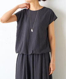 BEARDSLEY | シアーチェックフレンチブラウス(シャツ/ブラウス)