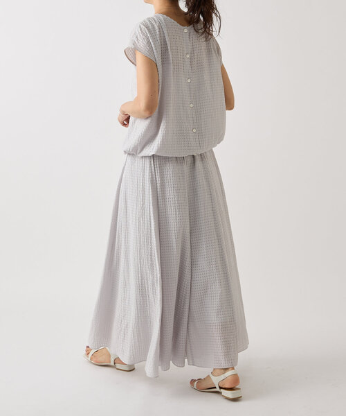 BEARDSLEY(ビアズリー)の「シアーチェックフレンチブラウス(シャツ/ブラウス・レディース・ライトグレー/ダークグレー・FREE)」の17枚目の写真