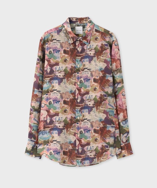 Paul Smith(ポールスミス)の「"Cafe Italia" カジュアルシャツ / 153644 901U(シャツ/ブラウス・メンズ・ネイビー/ベージュ・SMALL/MEDIUM/LARGE/X-LARGE)」の2枚目の写真