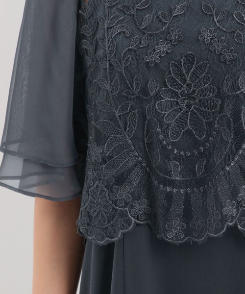 Andemiu（アンデミュウ）の「【2点セット】シシュウブラウス×キャミドレス490987（ドレス・レディース・ブラック/ブラウン/スモーキーグリーン系8・MEDIUM/SMALL）」の22枚目の写真