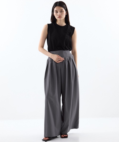 Dessin de Mode（デッサンドモード）の「【Dessin de mode/デッサンデモード】《STUDIOUS別注》コルセットパンツ（その他パンツ・レディース・ブラック/グレー・1/2）」の22枚目の写真