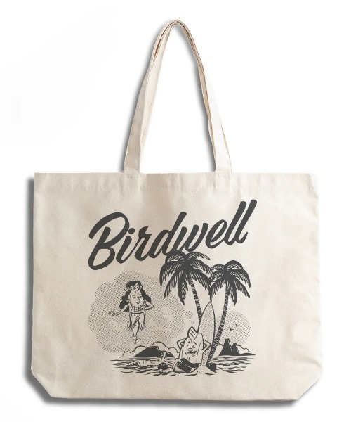 BIRDWELL/バードウェル】Daydreamin' Birdie Canvas Tote Bag