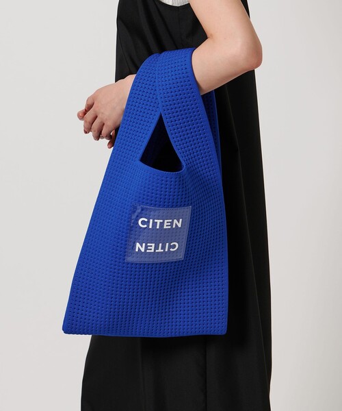 CITEN（シテン）の「＜CITEN＞CITENサマーニットクリアロゴショッパー（トートバッグ・レディース・ロイヤルブルー/オレンジ/ブラック/オフホワイト・FREE）」の4枚目の写真