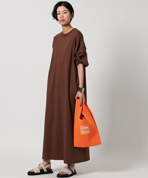 CITEN（シテン）の「＜CITEN＞CITENサマーニットクリアロゴショッパー（トートバッグ・レディース・ロイヤルブルー/オレンジ/ブラック/オフホワイト・FREE）」の7枚目の写真