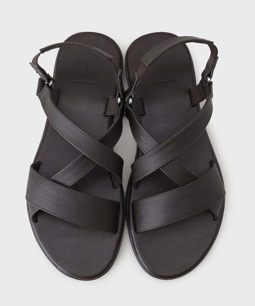 tk.TAKEO KIKUCHI（ティーケータケオキクチ）の「◆クロスサンダル（サンダル・メンズ・ダークブラウン/ブラック・55/65/75）」の6枚目の写真