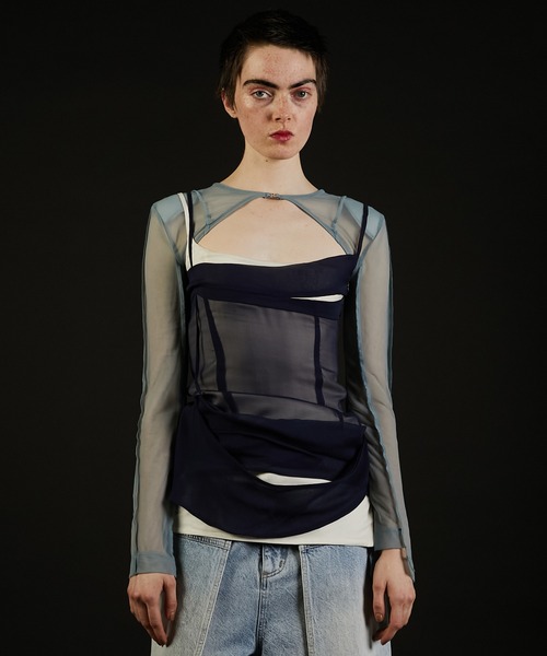 トップス Sheer Short Bolero PRANK PROJECT Sheer Short Bolero