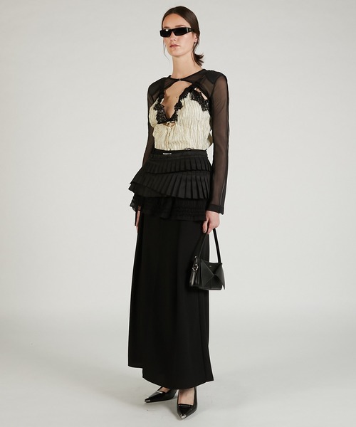 PRANK PROJECT（プランクプロジェクト）の「シアーショートボレロ / Sheer Short Bolero（カーディガン/ボレロ・レディース・ブラック/ブルー/ホワイト・FREE）」の6枚目の写真